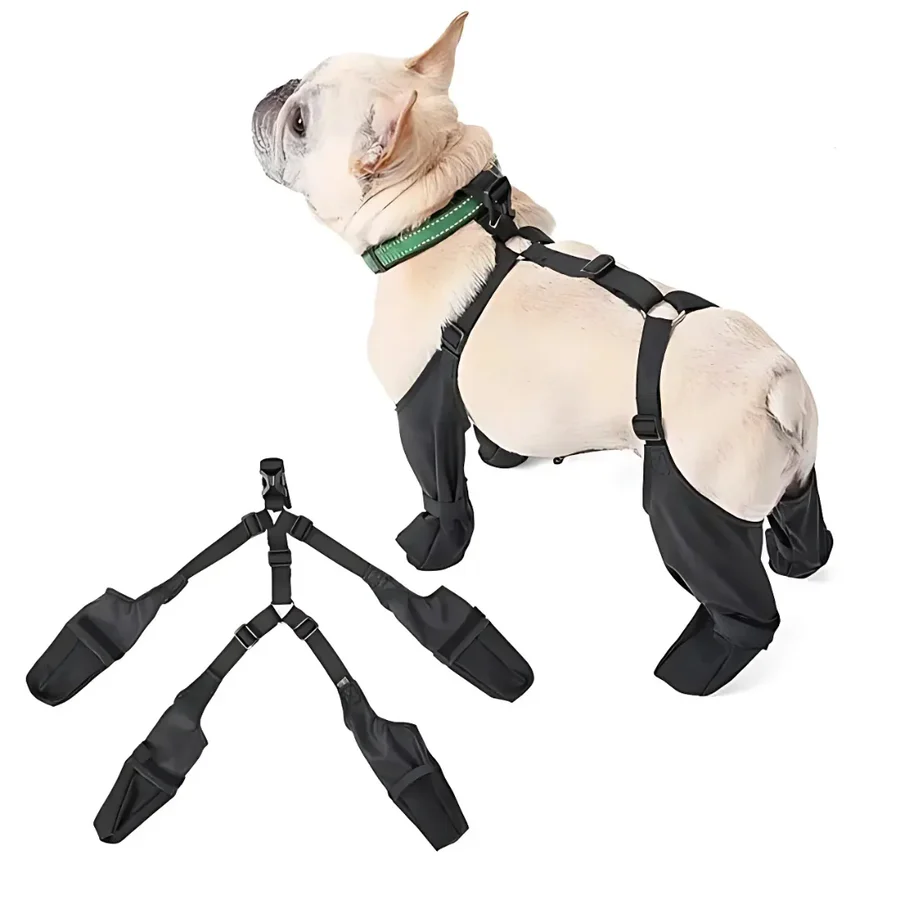 Waterproof Dog Boots with Grip Soles
