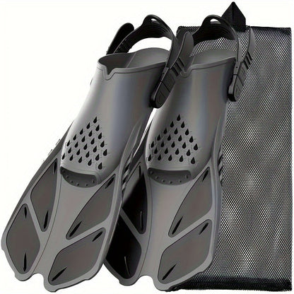 Compact Travel Snorkel Fins for Men & Women