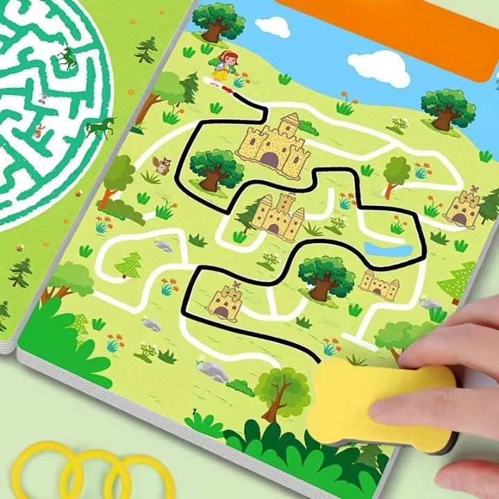 Fun Interactive Learning Puzzle Book for Kids