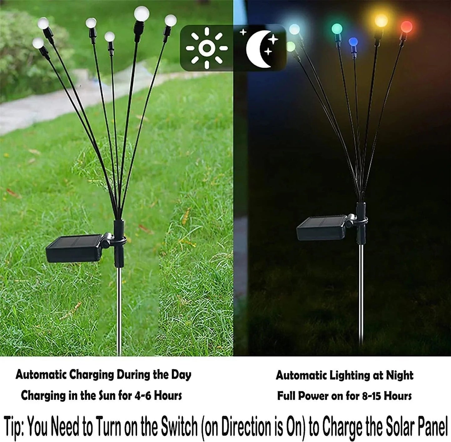 Colorful Outdoor Solar String Lights