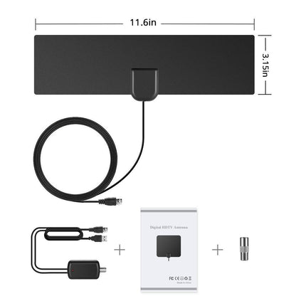 HD TV Antenna with Amplified Signal Booster for Indoor Use