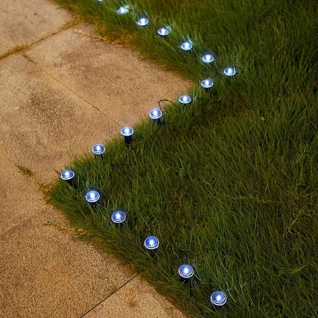 Bright Solar Powered Garden Pathway Lights Set - Yeezlab