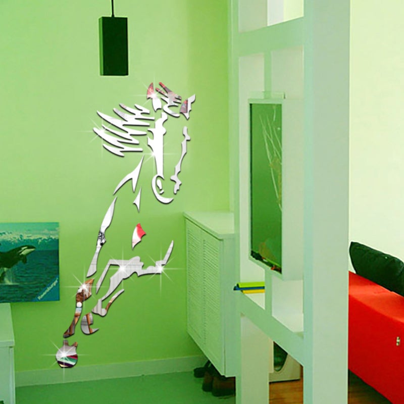 Stunning 3D Horse Wall Art Mirror Decal