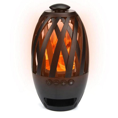 Compact LED Bluetooth Speaker with Warm Glow Effect