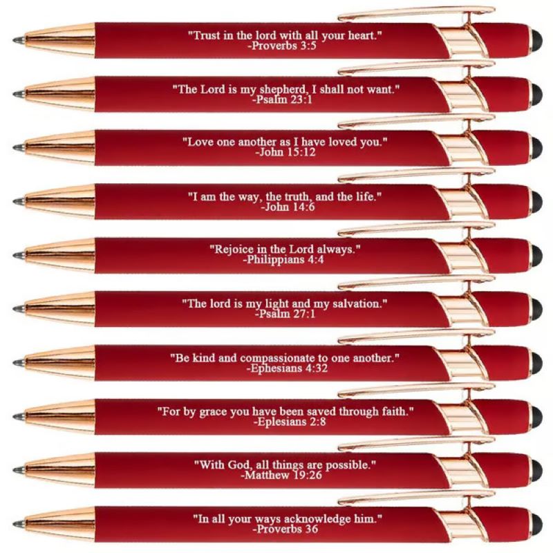 Inspiring Christian Pens Set of 10