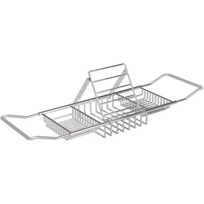 Luxury Bath Tub Storage Tray with Adjustable Holder