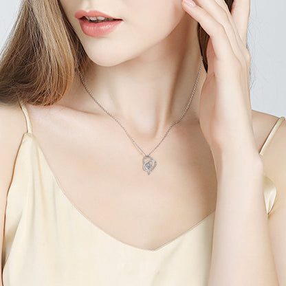 Lovely Mom Heart Pendant Necklace