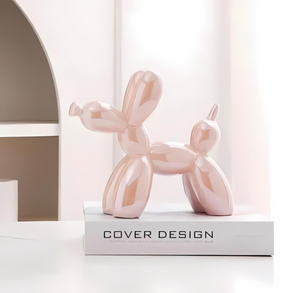 Colorful Ceramic Dog Figurine Decoration