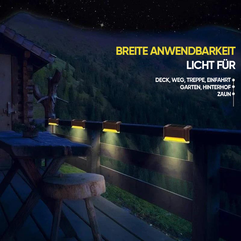 Solar Powered Garden Step Lights (4 Pack)