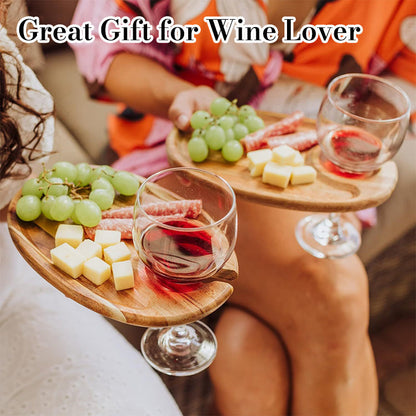 Wine and Cheese Serving Plate Set