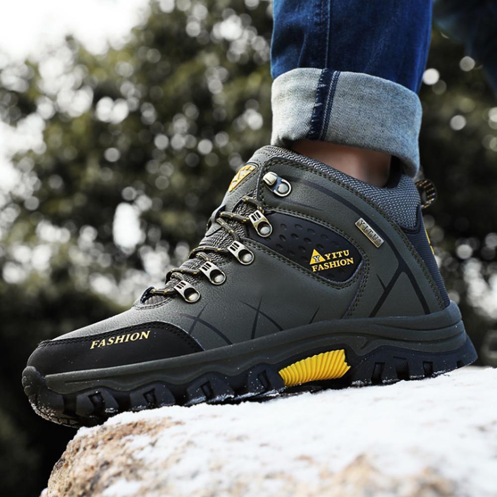 Warm Waterproof Men's Hiking Boots