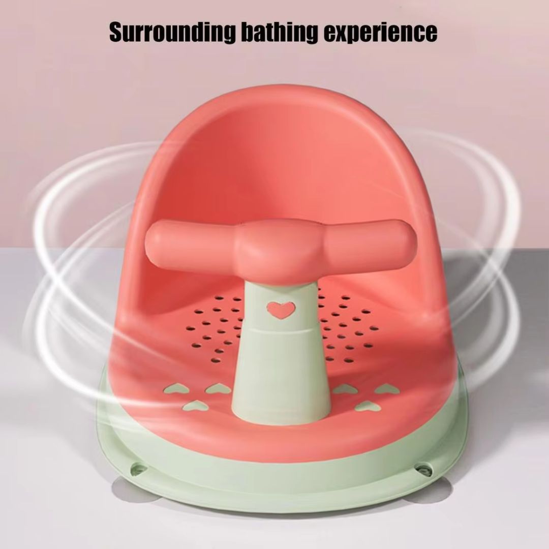 Adjustable Baby Bath Chair with Grip Handle