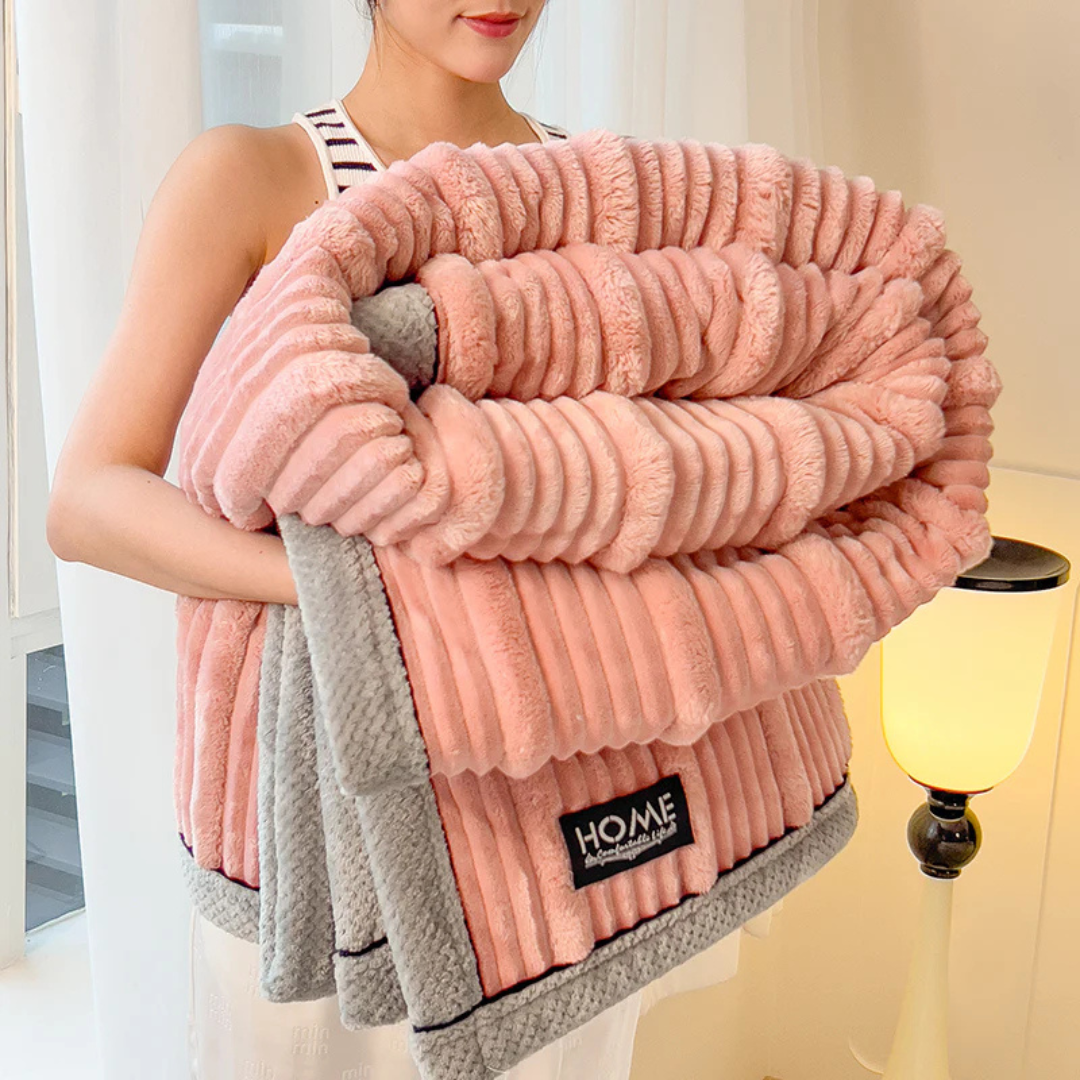 Cozy Soft Throw Blanket for Bed and Sofa