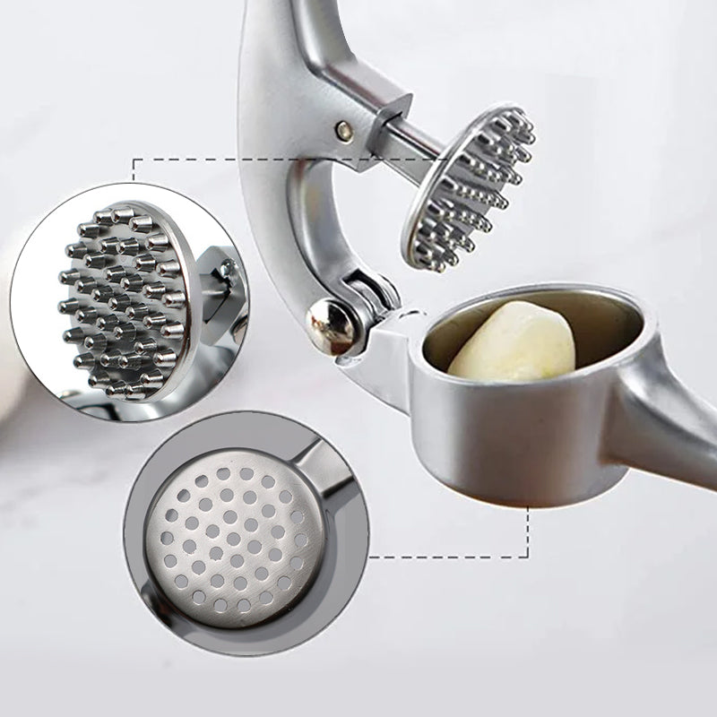 Heavy Duty Stainless Steel Garlic Crusher