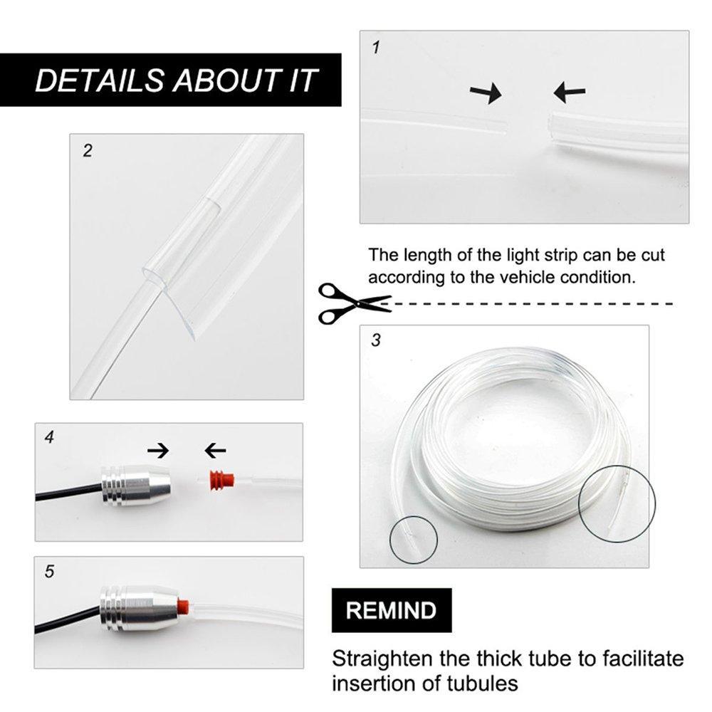 Colorful 5-in-1 RGB LED Car Interior Lighting Kit