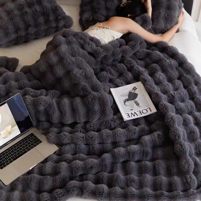 Plush Fuzzy Throw Blanket