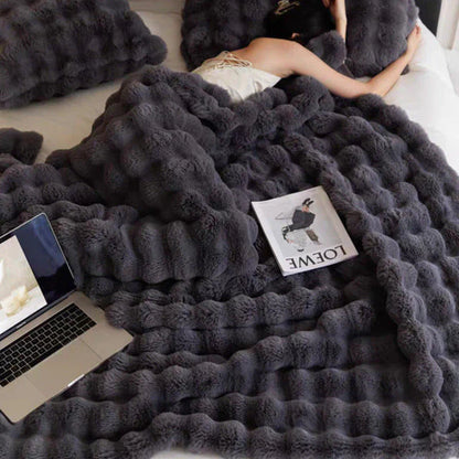 Plush Fuzzy Throw Blanket