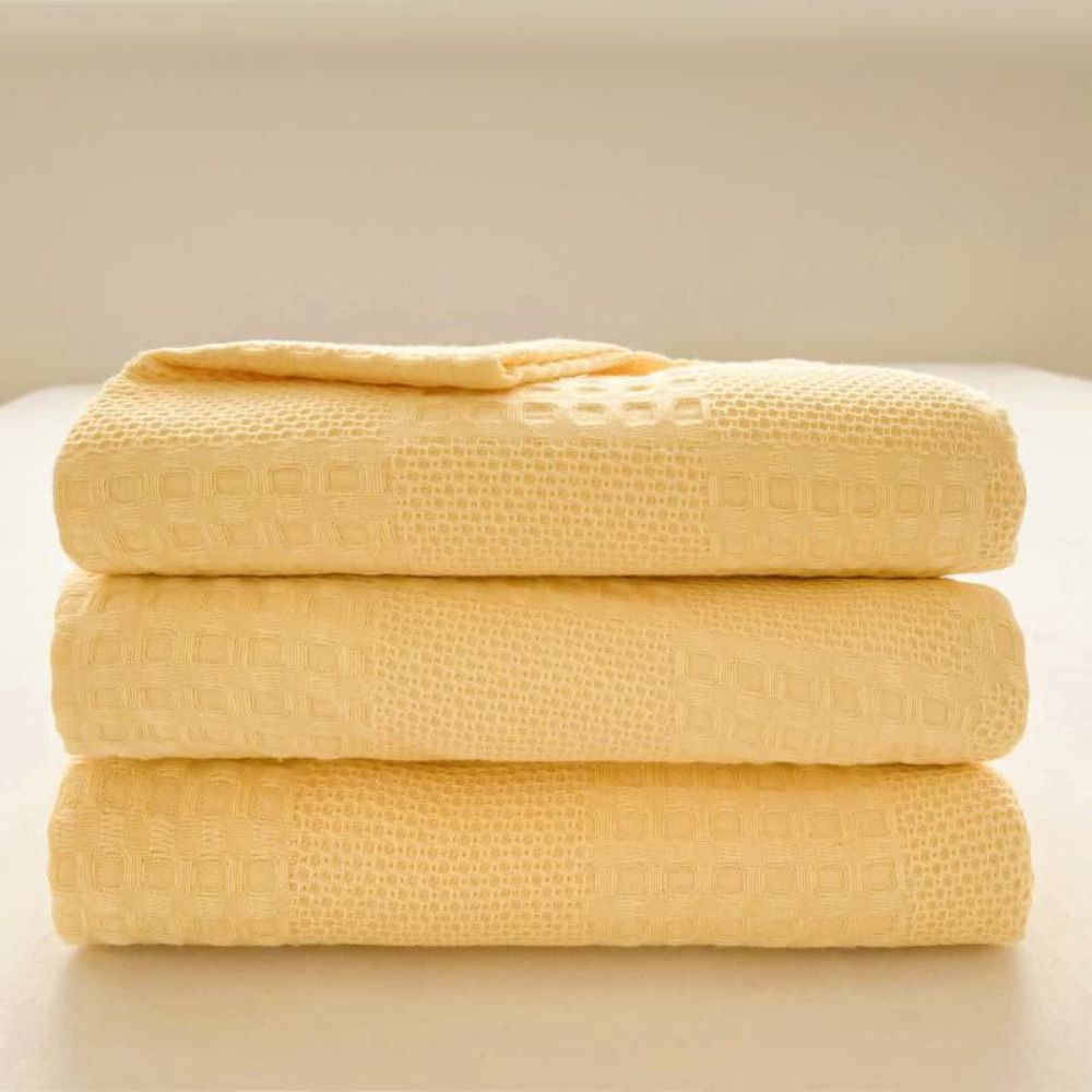 Soft Organic Waffle Weave Blanket