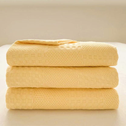 Soft Organic Waffle Weave Blanket