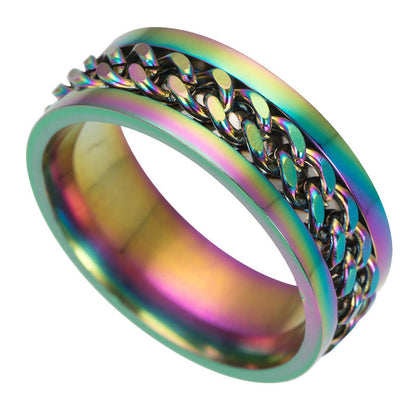 Durable Metal Rotating Chain Necklace