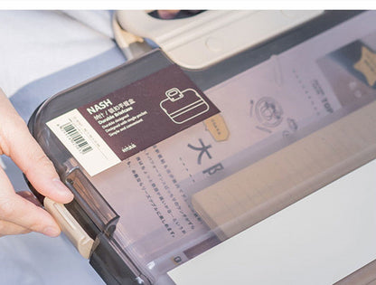 Big Clear Plastic Storage File Box