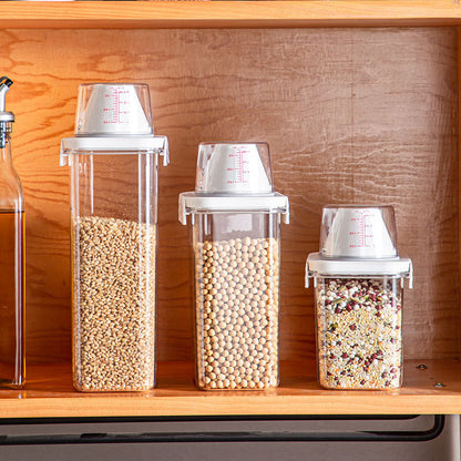 Fresh Food Storage Container with Measurement Cup