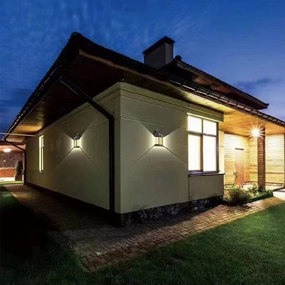 Outdoor Solar Powered LED Wall Lamp