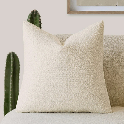 Soft Boucle Throw Pillow Cover 45x45cm Home Decor