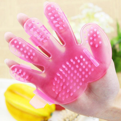 Pet Grooming Glove Gentle Shedding Brush