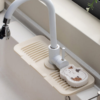 Waterproof Kitchen Sink Faucet Splash Mat
