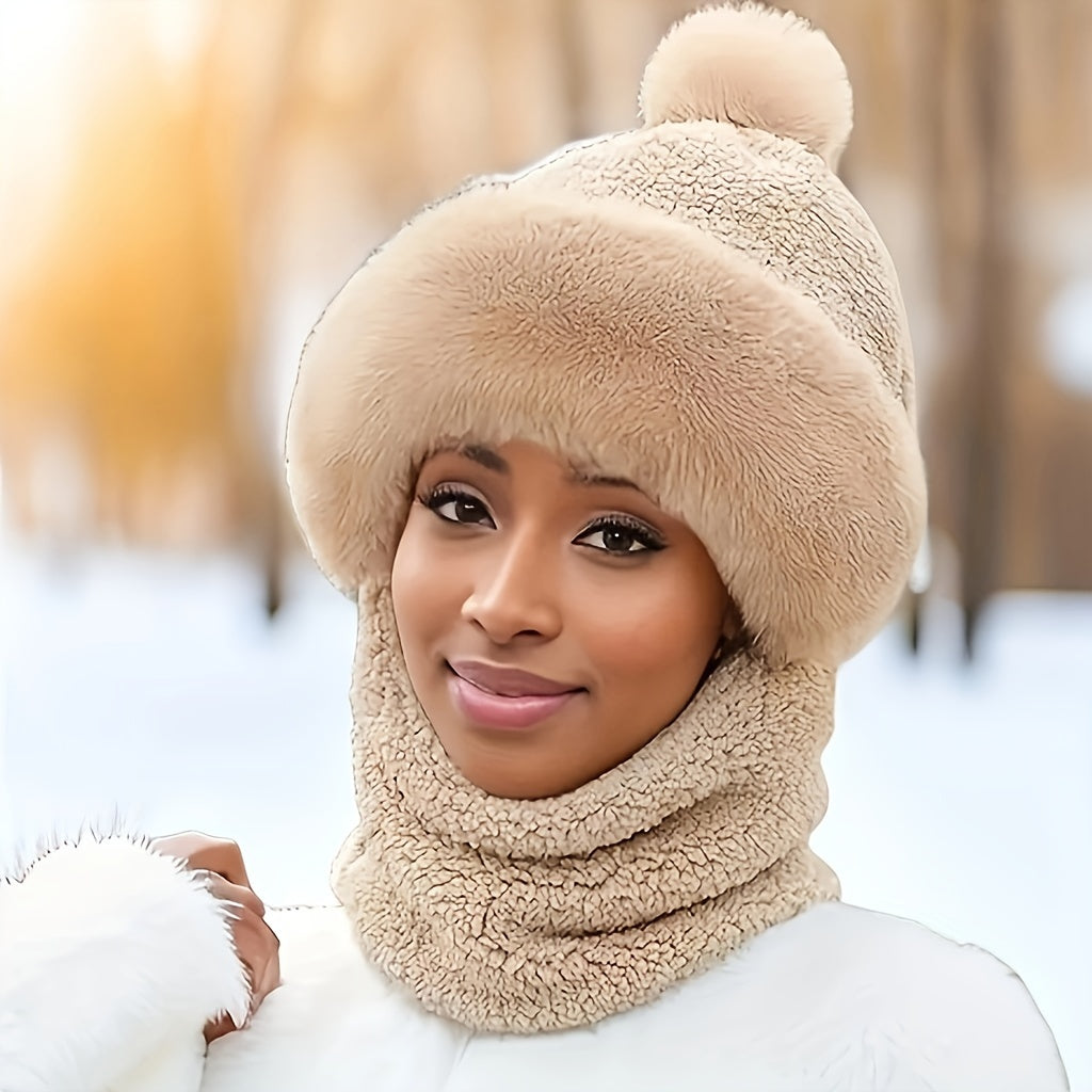 Soft Fleece Beanie and Scarf Set - Yeezlab