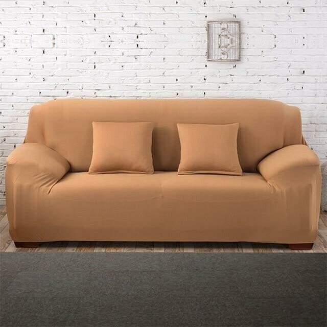 Fits Most Sofas Stretchy Slipcover - Solid Colors