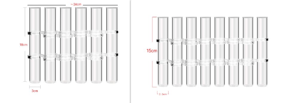 Adjustable Floral Glass Vase with Hinges