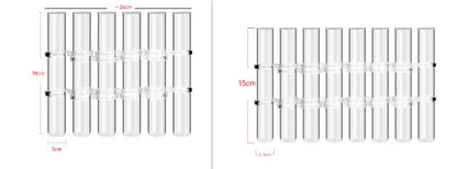Adjustable Floral Glass Vase with Hinges