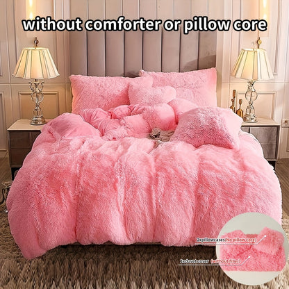 Cozy Fleece Duvet Cover Set with Zipper - Yeezlab