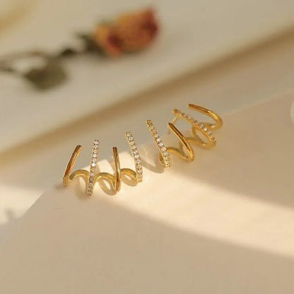 Trendy Twist Earrings for Women, Comfortable Hypoallergenic Jewelry