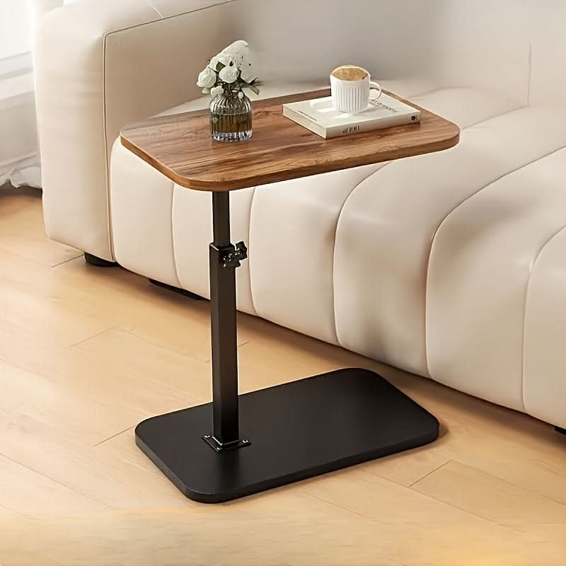 Space Saving End Table - Wooden Metal Frame for Sofa Bed