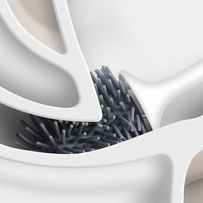Easy Clean Toilet Brush with Holder