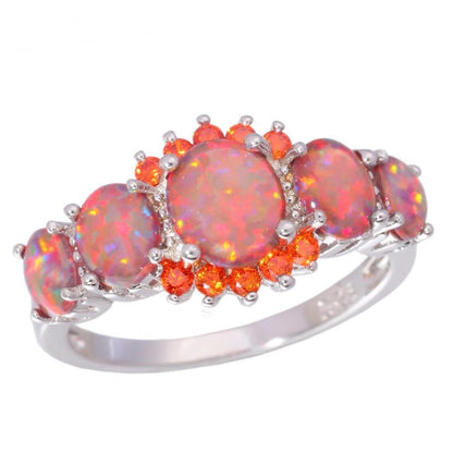 Vibrant Gemstone Red Gold Ring