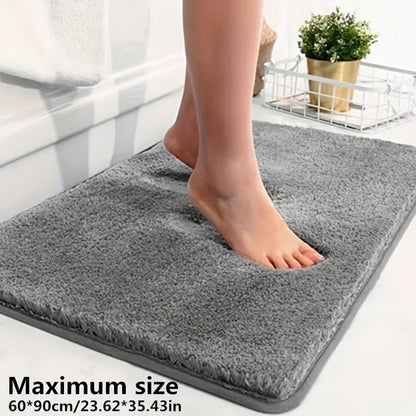 Luxury Plush Bathroom Mat - Ultra Soft Non Slip Bathmat
