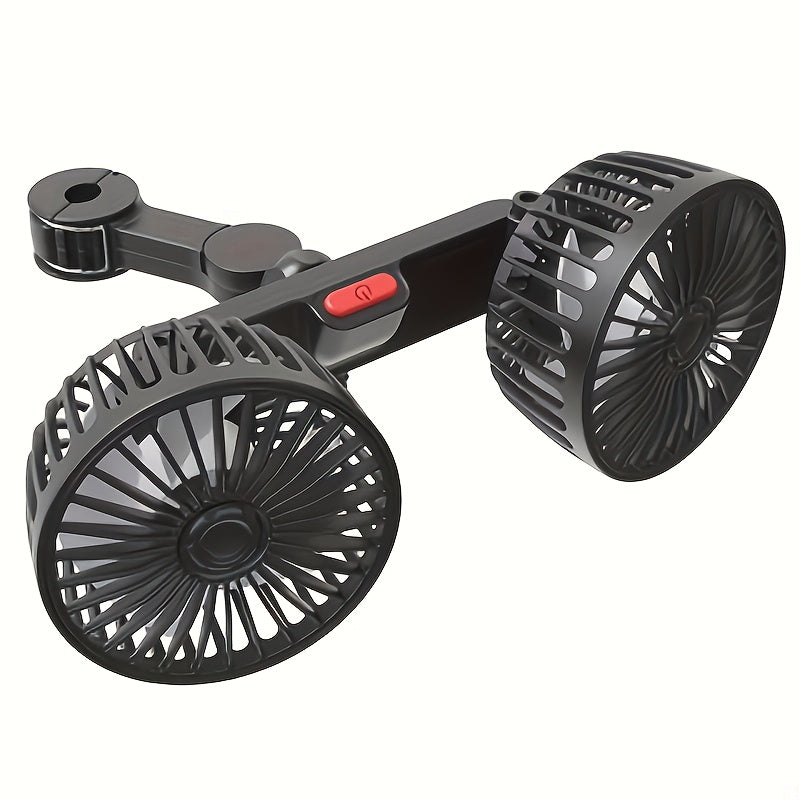 Portable Dual Car Fan with 360 Rotation and USB Power - Yeezlab