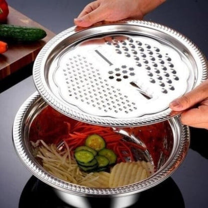 Premium Metal Fine Mesh Kitchen Strainer Set