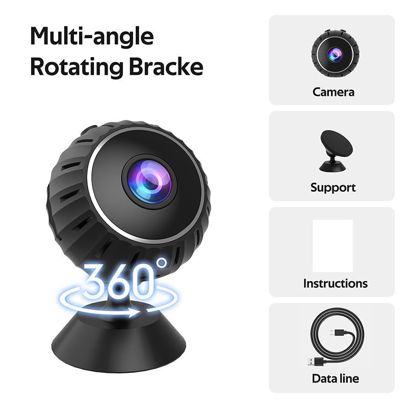 Compact Motion Alert Wi-Fi Night Vision HD Camera