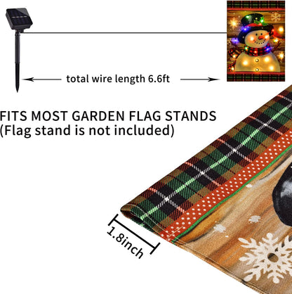 Bright Winter Snowman Yard Flag