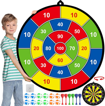 Fun Target Game with Bright Colored Darts - Yeezlab