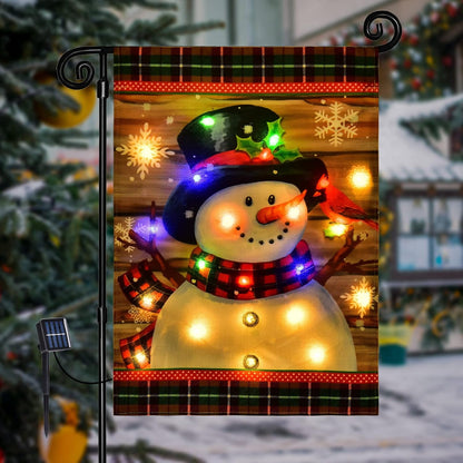 Bright Winter Snowman Yard Flag - Yeezlab