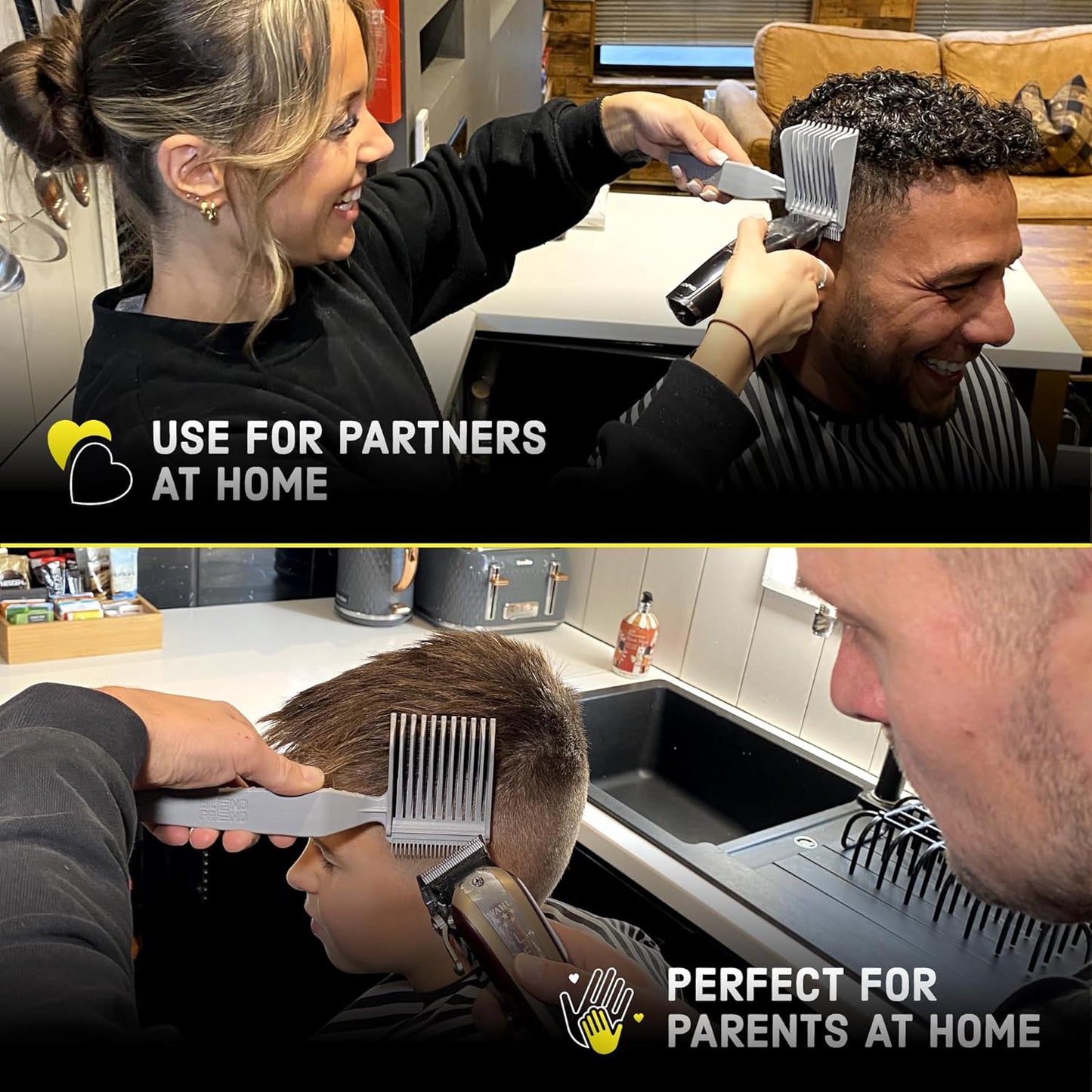 Yeezlab Fade Comb - Easy Hair Cutting Tool for Home Use