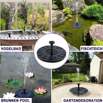 Solar Powered Fountain Pump for Garden or Pond Decoration