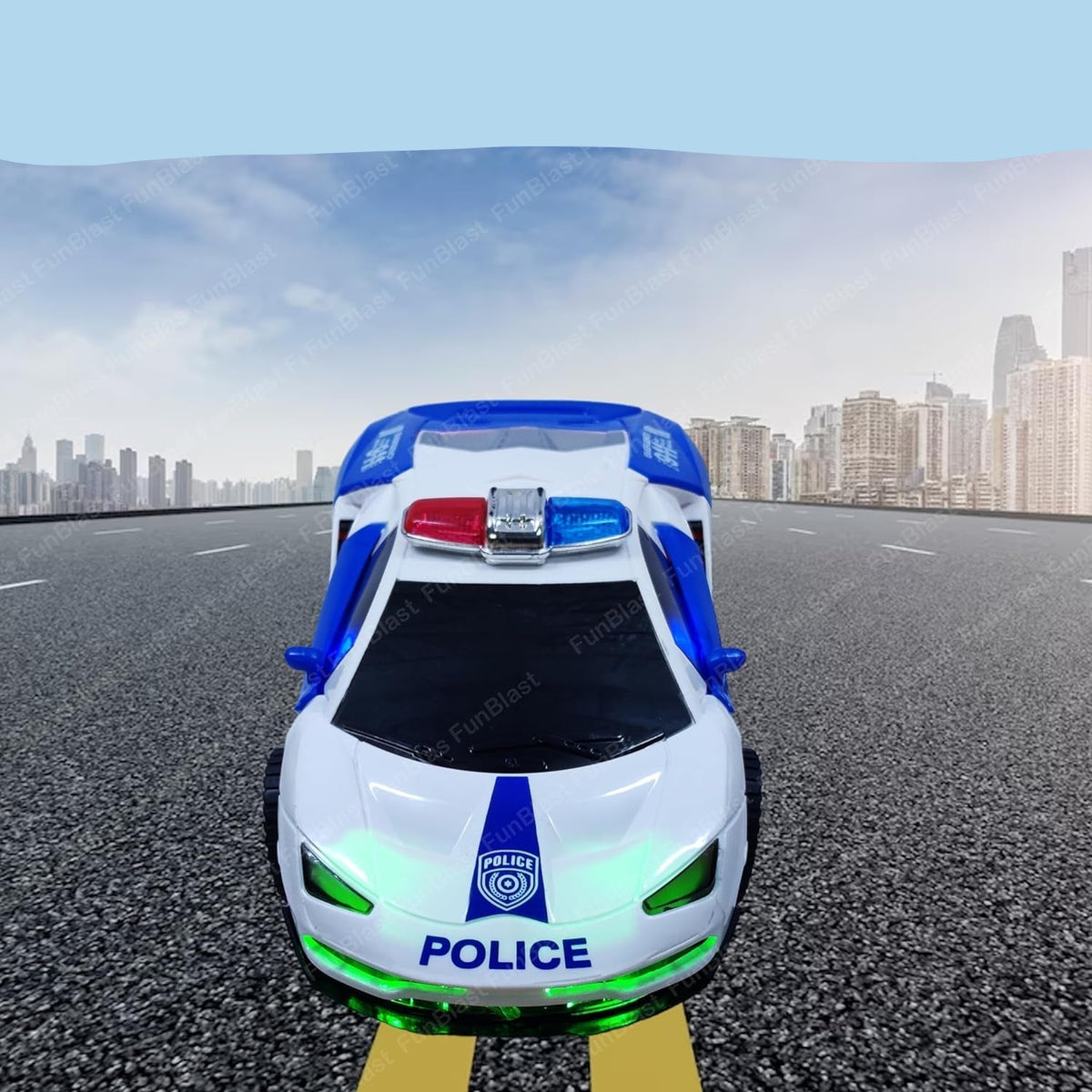 Fun Kids Remote Police Car with Lights and Sounds
