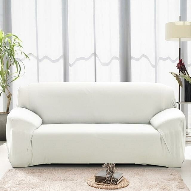 Fits Most Sofas Stretchy Slipcover - Solid Colors